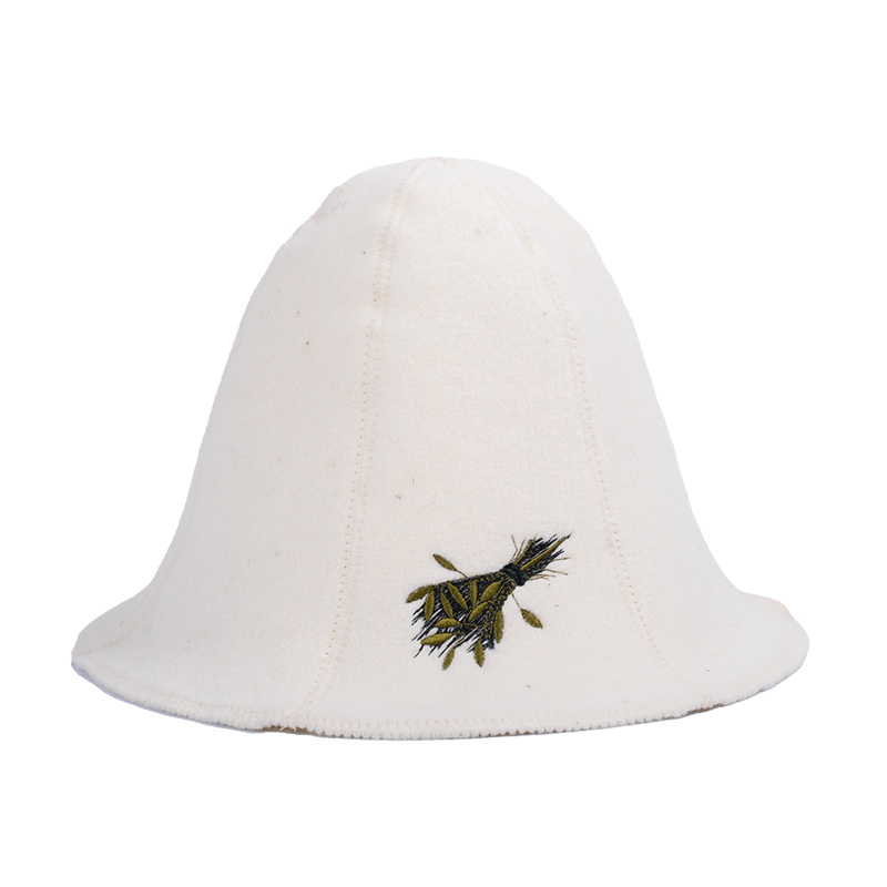 Cappello da sauna - SAUNA WHISK, bianco