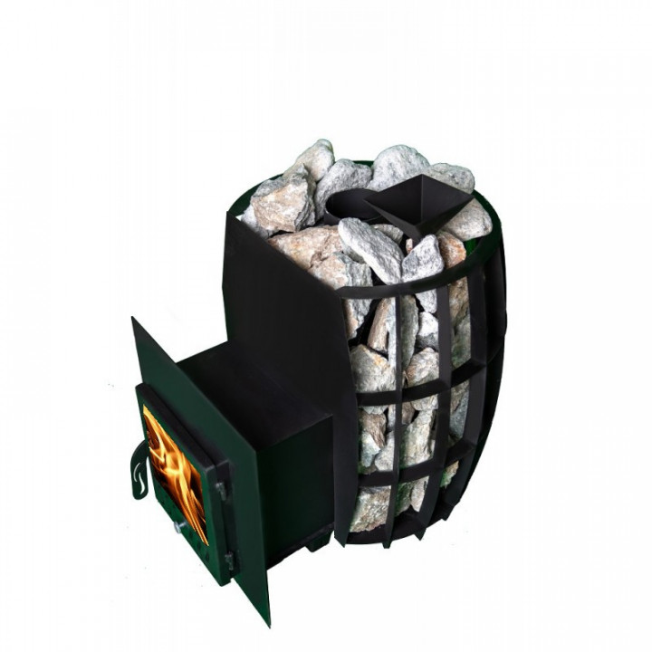 Stufa per sauna a legna - TEPLODAR BARREL 16 con porta in vetro