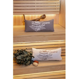 Cuscino per sauna, marrone grigiastro 