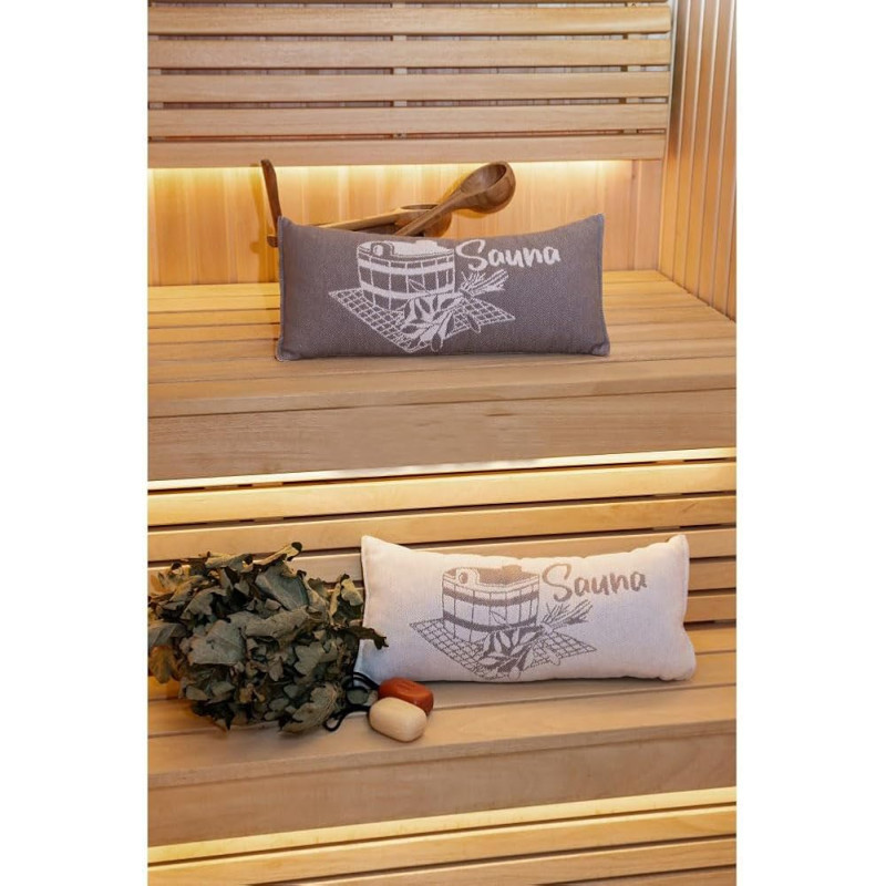 Cuscino per sauna, marrone grigiastro Cuscino per sauna, marrone grigiastro