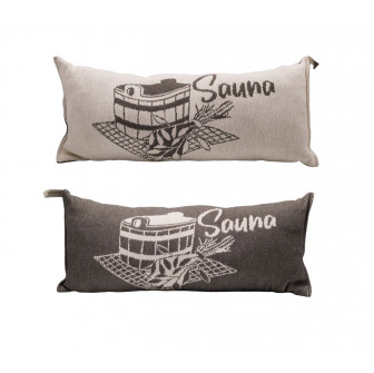 Cuscino per sauna, grigio scuro