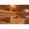 Poggiatesta per sauna in legno di ontano con rivestimento in tessuto - 1