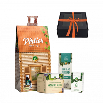 SET SAUNA in una confezione regalo. Olio essenziale di eucalipto, miele per massaggi e olio essenziale di menta