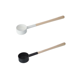 Mestolo per sauna SAUFLEX 53 cm, bianco e nero  Mestolo per sauna SAUFLEX 53 cm, bianco e nero