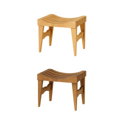 Panca per sauna, termo-ontano 470x340x410 mm  Panca per sauna, termo-ontano 470x340x410 mm