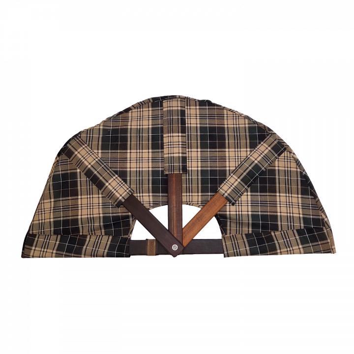 Ventilatore da sauna, tessuto a quadri scuri