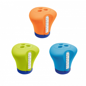 Dispenser galleggiante con termometro