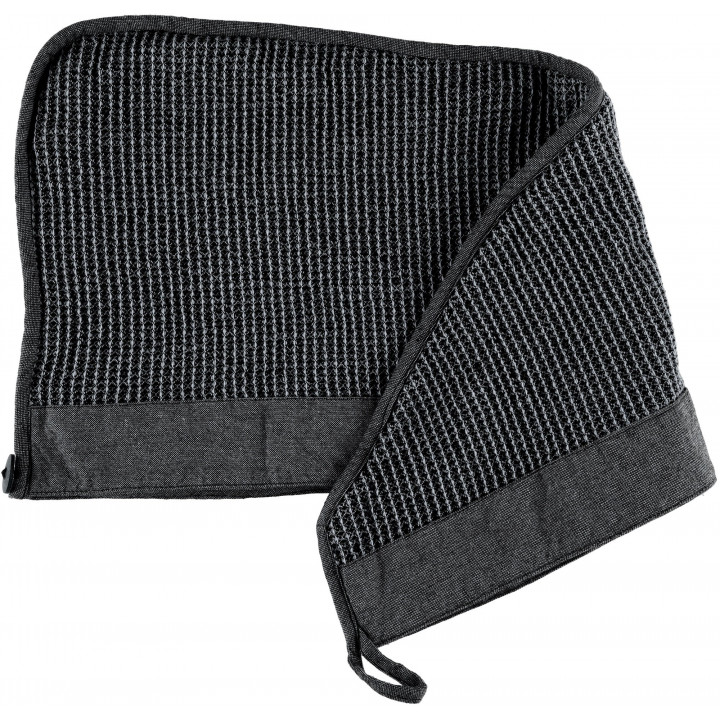 Set regalo in scatola regalo RENTO KENNO PER LEI. Asciugamano per capelli e grembiule, grigio