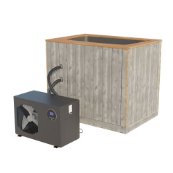 Vasca per immersione in acqua fredda Kirami Premium NordicIce S con pompa di calore Dualex, 500 l 