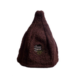 Cappello da sauna in cotone - MARRONE  Cappello da sauna in cotone - MARRONE