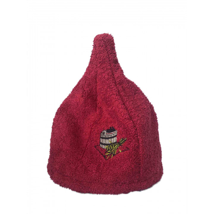 Cappello da sauna in cotone - BORDEAUX