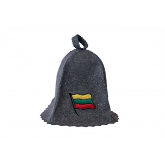 Cappello da sauna - bandiera lituana, grigio