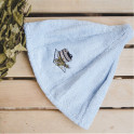 Cappello da sauna in cotone - AZZURRO CHIARO - 1