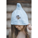 Cappello da sauna in cotone - AZZURRO CHIARO - 2