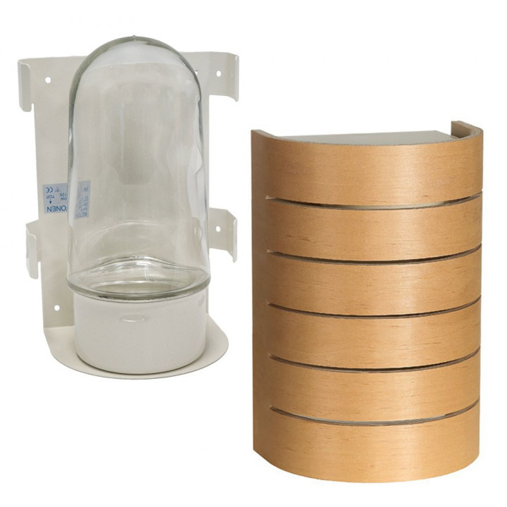 Lampada per sauna Raita, RTL, E27/40W, ontano