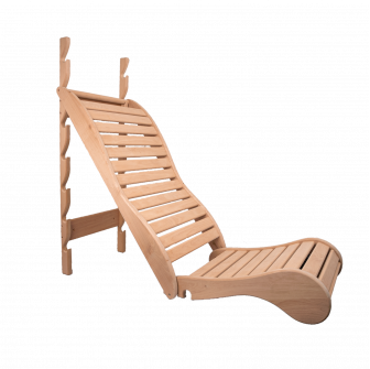 Lettino relax per sauna, ontano nero