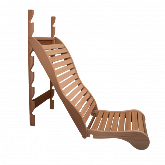 Lettino relax per sauna, cedro