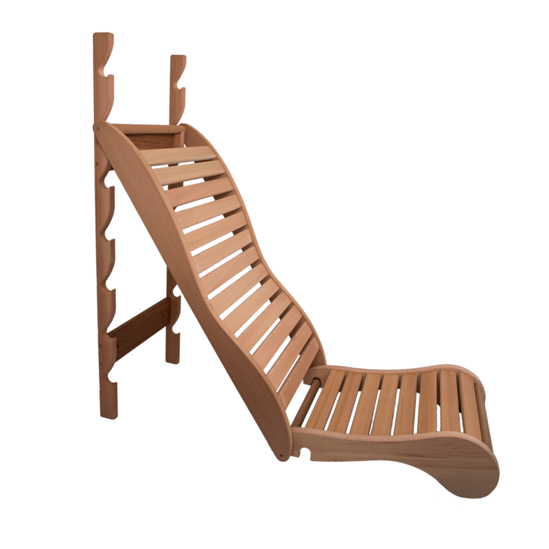 Lettino relax per sauna, cedro