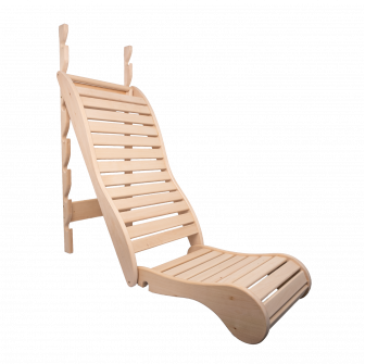 Lettino relax per sauna, tiglio.