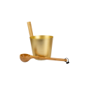Set secchio e mestolo in alluminio RENTO - 1