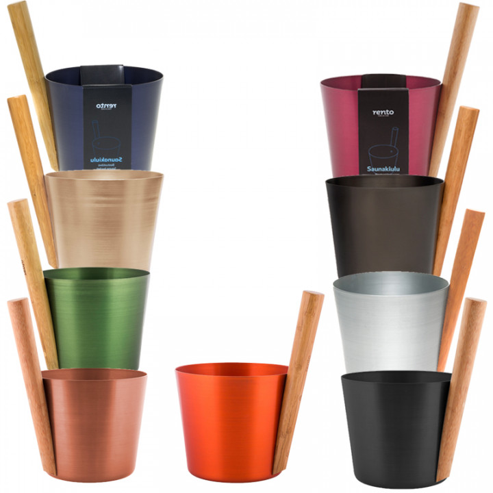 Secchio in alluminio RENTO, colore champagne