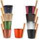 Secchio in alluminio RENTO, colore champagne