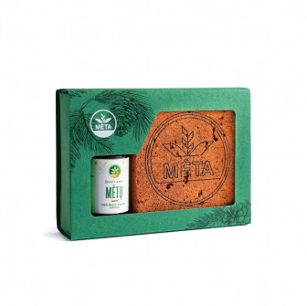 Diffusore in argilla con olio essenziale di menta, 10 ml