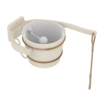 Secchio per doccia fredda Harvia, pioppo, 18 l