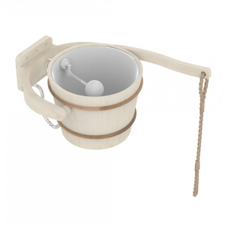 Secchio per doccia fredda Harvia, pioppo, 18 l