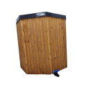 Vasca per immersione in acqua fredda con rivestimento in legno, 200 l - 2