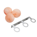 Palline di sale himalayano SAUFLEX, con supporto, 3 pezzi - 1