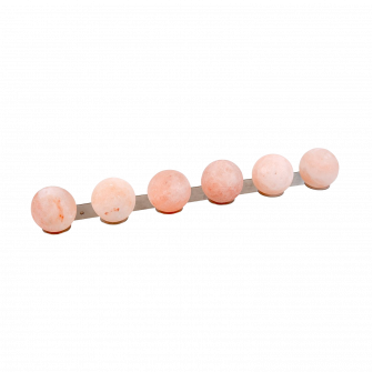 Palline di sale himalayano SAUFLEX, con supporto, 6 pezzi