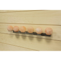Palline di sale himalayano SAUFLEX, con supporto, 6 pezzi - 6