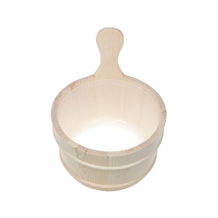 SAUFLEX secchio in legno 4 l, pino
