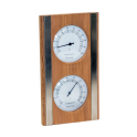 Termoigrometro SAUFLEX, in legno di cedro, colore bianco. - 0