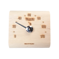 Termometro per sauna Saunia in legno di ontano 