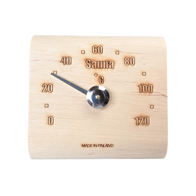 Termometro per sauna Saunia in legno di ontano
