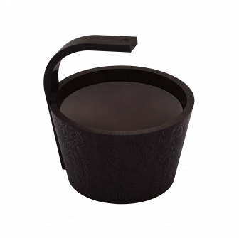 Secchio per acqua a vapore SAWO, nero, 4 l