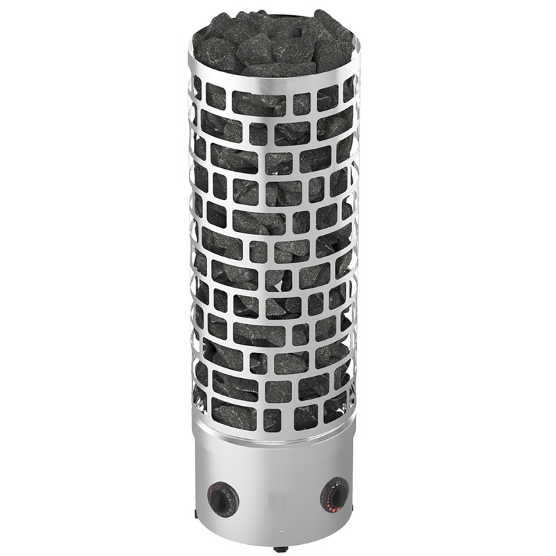 Stufa elettrica per sauna – SAWOTEC Ari Round, con unità di controllo Stufa elettrica per sauna – SAWOTEC Ari Round, con unità di controllo