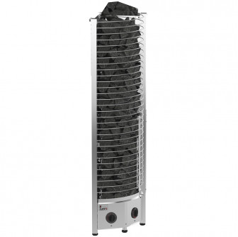Stufa elettrica per sauna – SAWOTEC Tower Corner, con unità di controllo