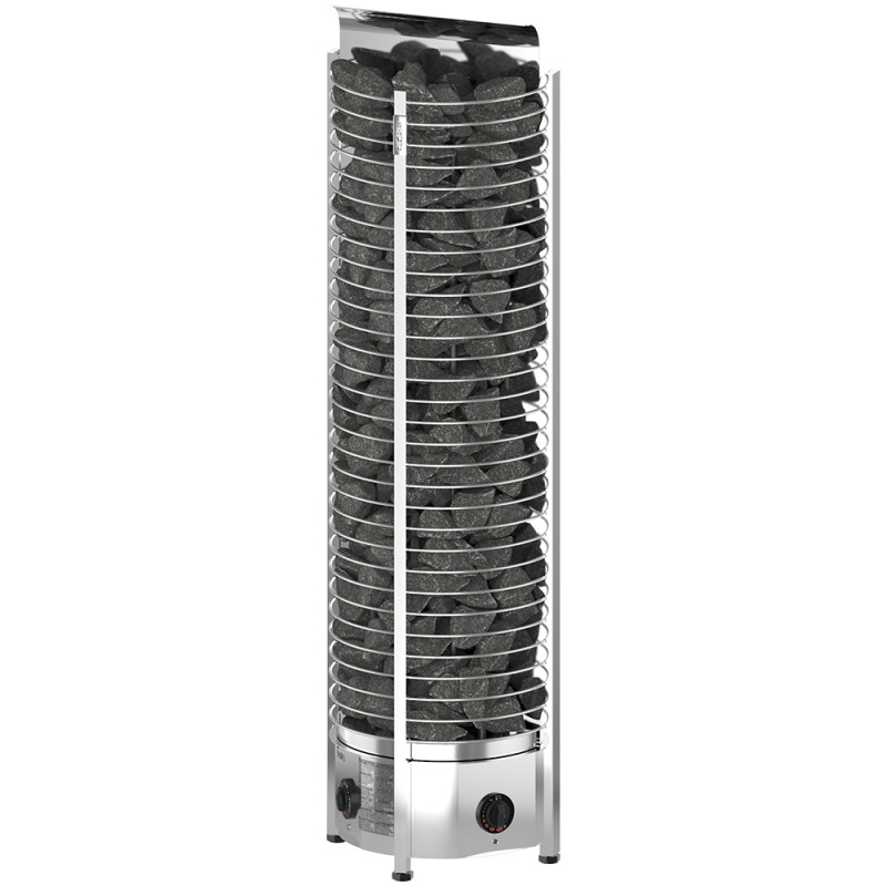 Stufa elettrica per sauna – SAWOTEC Tower Wall, CON CONTROLLO INTEGRATO