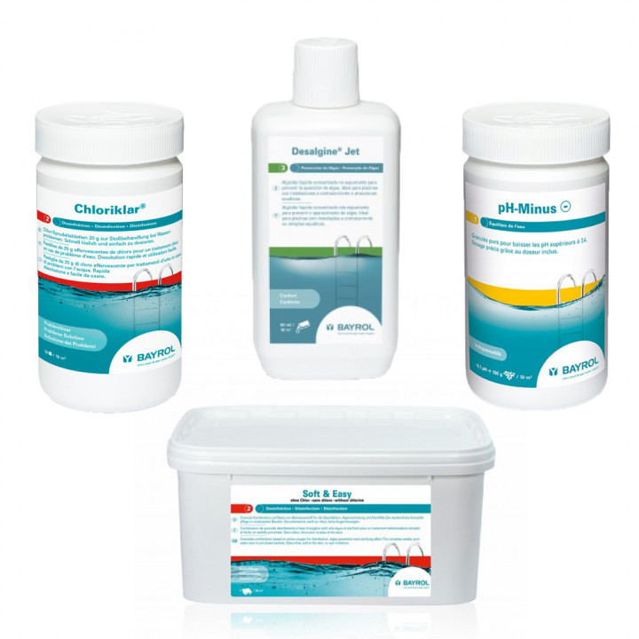 Kit di manutenzione senza cloro per piscine con filtro a cassetta