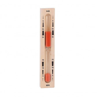 Clessidra per sauna - 15 min, rossa 55x320x35 mm
