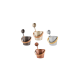 Set secchi e mestoli multicolor RENTO 5 l, champagne