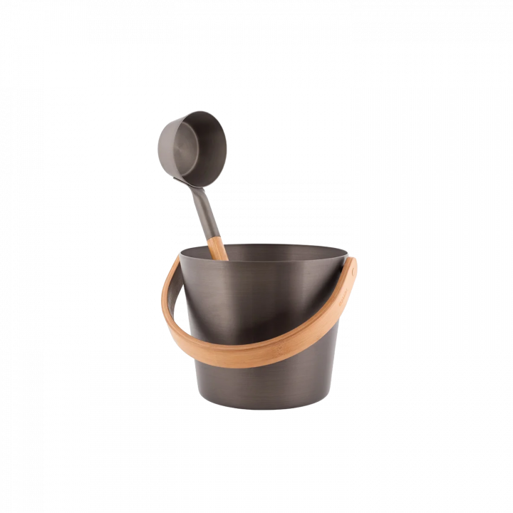 Set secchi e mestoli multicolor RENTO 5 l, marrone