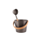 Set secchi e mestoli multicolor RENTO 5 l, marrone