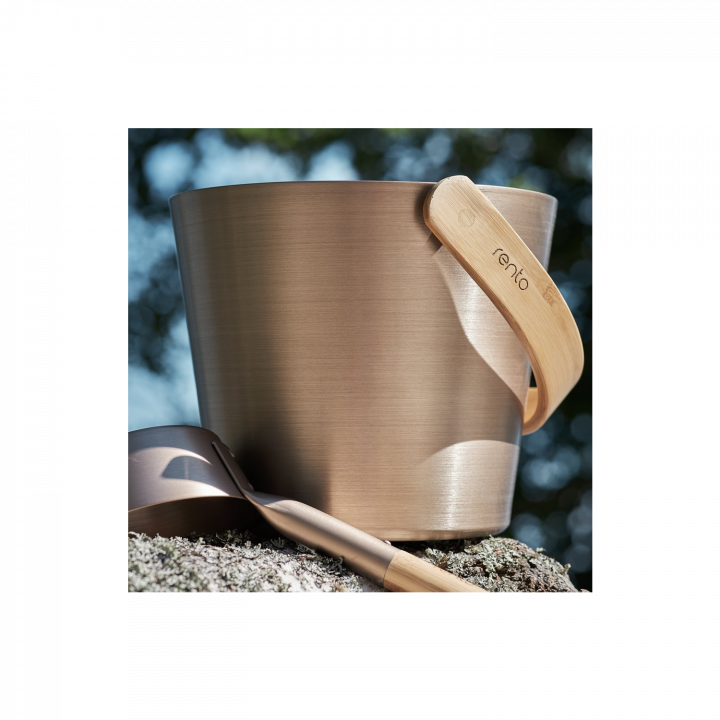 Set secchi e mestoli multicolor RENTO 5 l, champagne