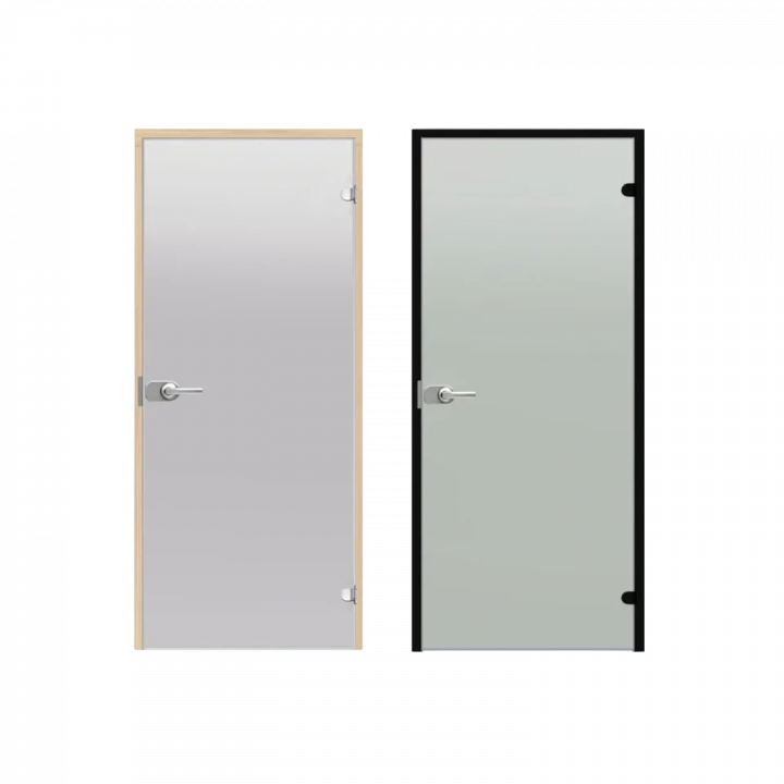 Porta in vetro HARVIA, telaio in pino 7 x 21, con serratura