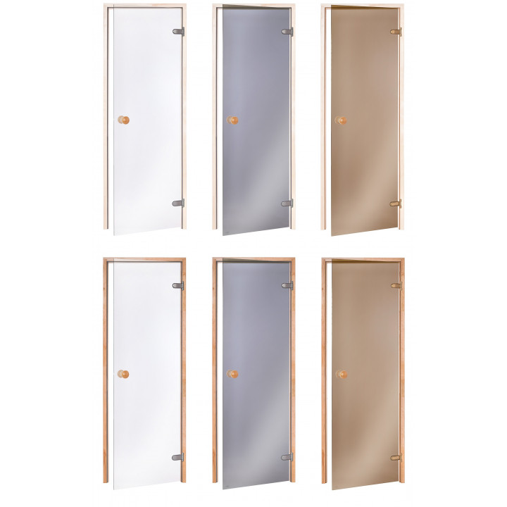 Porte per sauna standard, 70 x 200, Aspen, bronzo