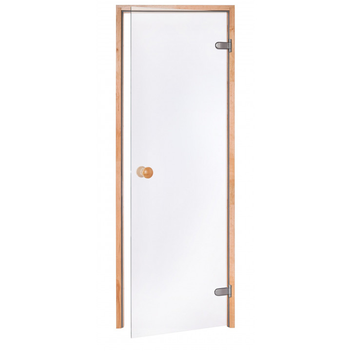 Porte per sauna standard, 80 x 190, in legno di ontano, trasparenti